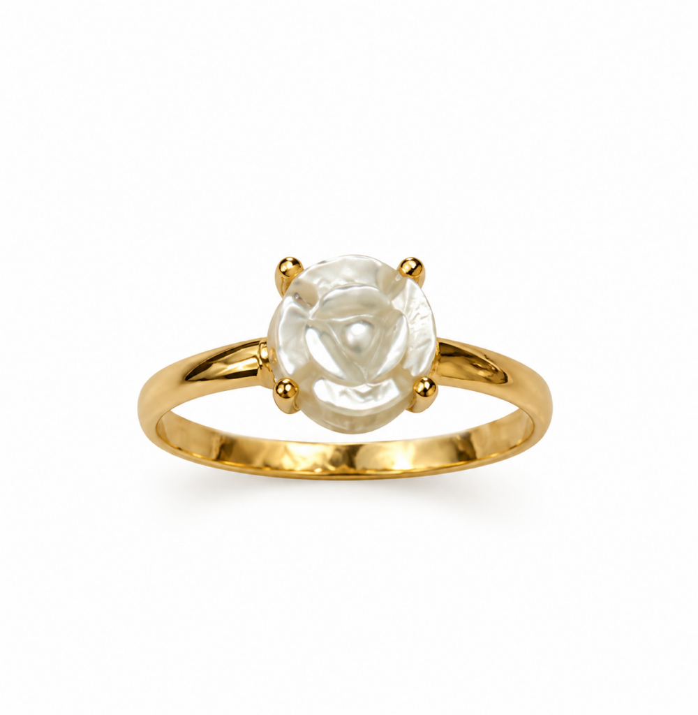 Anillo rosa nácar