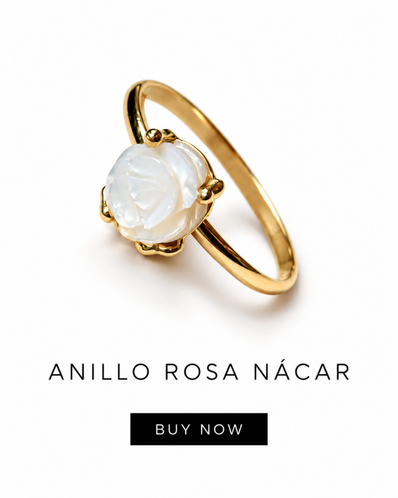 Anillo rosa nácar
